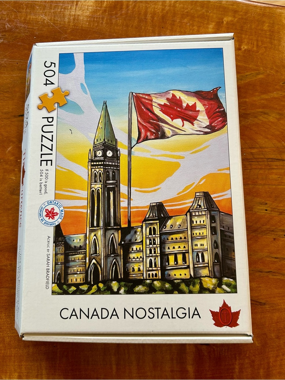 Canada Parliament Nostalgia 504-Piece Jigsaw Puzzle - Multicolor -Made in Canada